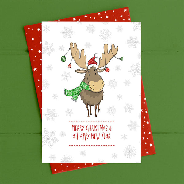 Merry Christmas & Happy New Year Greeting Card
