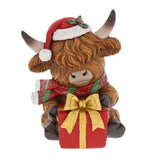 Highland Cow Christmas Tree & Present Decoration
