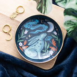 Midnight Hare Round Trinket Dish