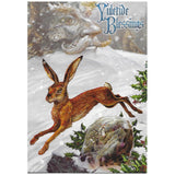 Midwinter Rune Hare Yule Card