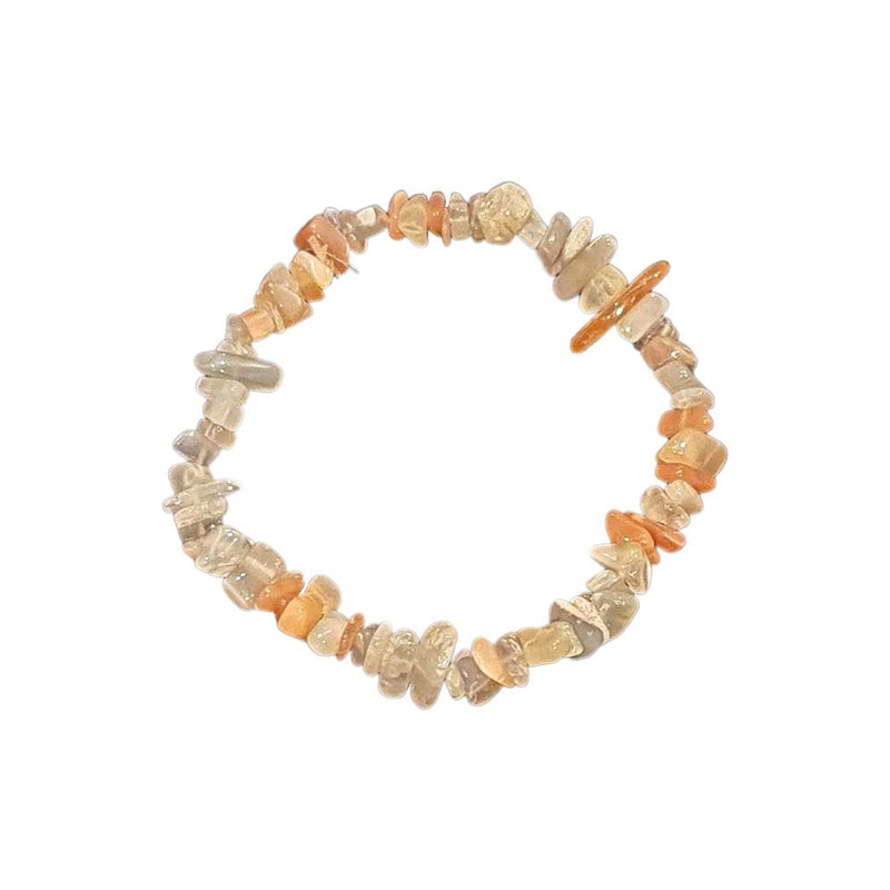 Mixed Moonstone Chip Bracelet