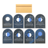 Moon Phase Altar Cards with Stand