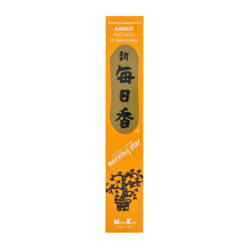 Morning Star Amber Japanese Incense Sticks