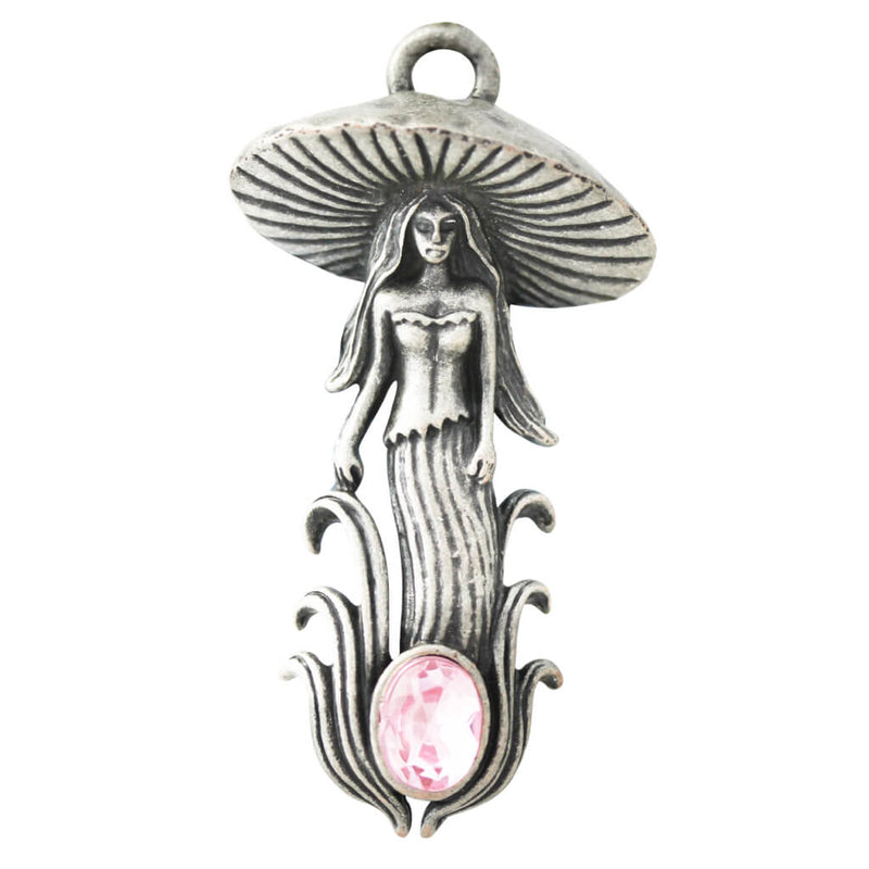 The Mushroom Fairy Greenwood Pendant