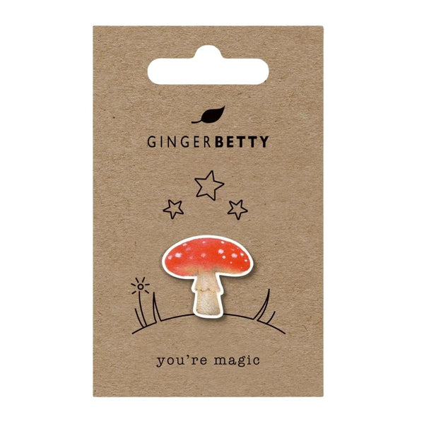 Mushroom Pin Badge