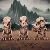 Nemesis Now Three Wise Tyrannosaurus Rex Skeletons Set