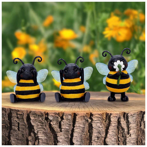 Three Wise Bees Set