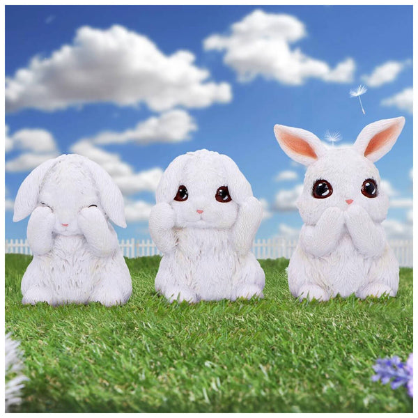 Three Wise Bunnies Set