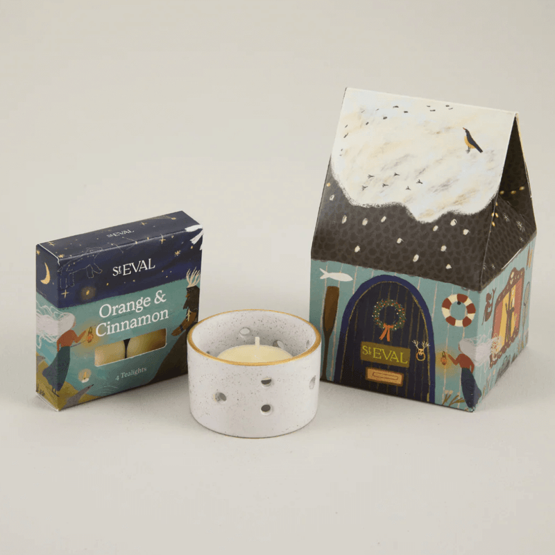 Orange & Cinnamon Christmas Cottage Candle Gift Set