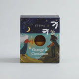 Orange & Cinnamon Gold Half Dipped Pillar Candle