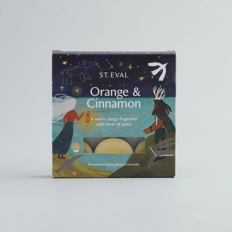 Orange & Cinnamon Christmas Scented Tealight Candles