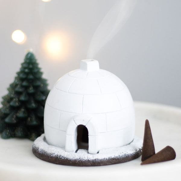 Winter Igloo Incense Cone Holder