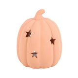 Terracotta Stars Pumpkin Tea Light Holder