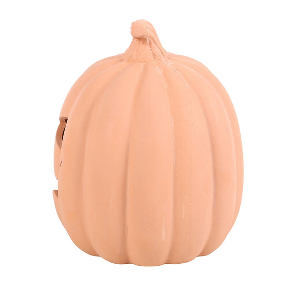 Terracotta Jack-O-Lantern Pumpkin Ornament