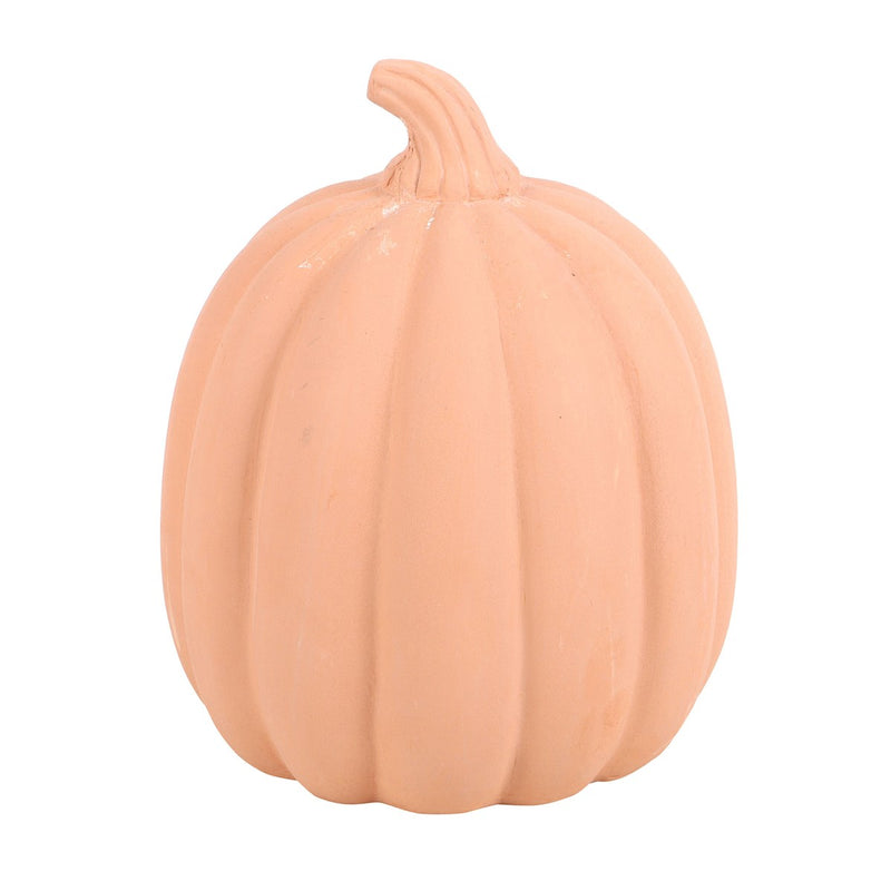 Terracotta Jack-O-Lantern Pumpkin Ornament
