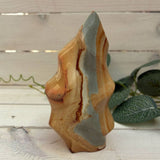 Polychrome Jasper Flame Yellow and Blue Colourings