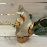 Polychrome Jasper Flame Yellow and Blue Colourings