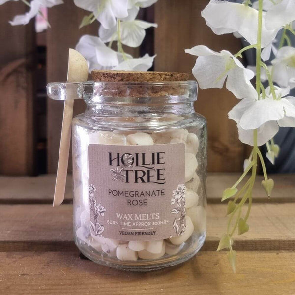Pomegranate Rose Melting Pot Wax Melts by Hollie Tree