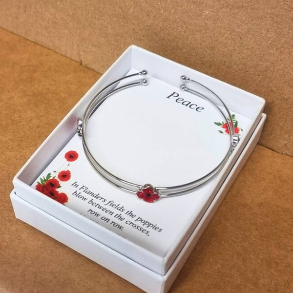 Poppy Open Bangle Bracelet