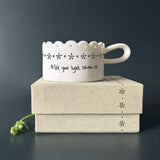 East of India Handled Tealight Holder - Let Your Light Shine