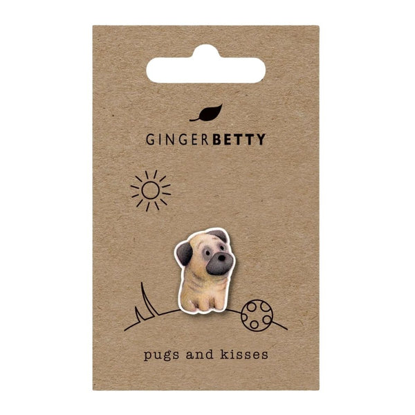 Pug Pin Badge