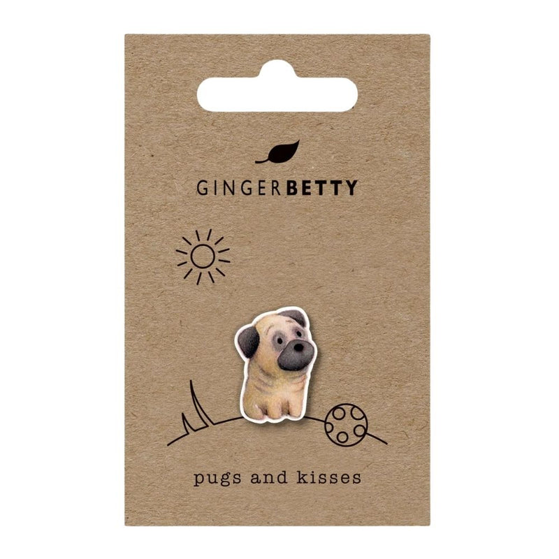 Pug Pin Badge