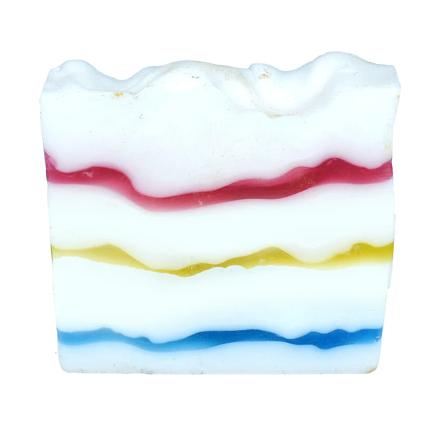 Rainbow Skies Soap Slice