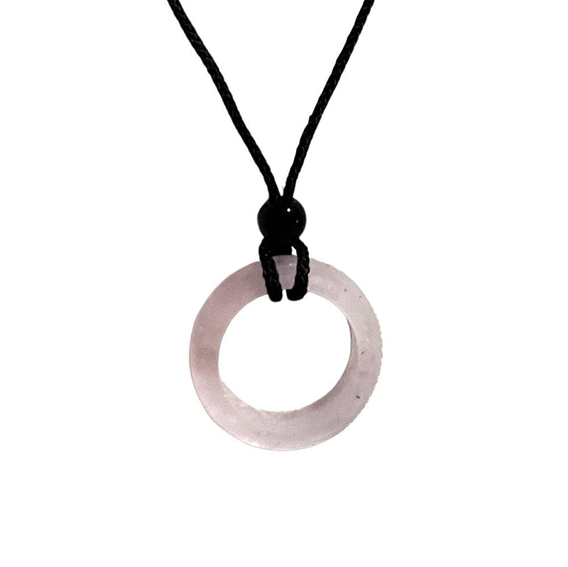 Rose Quartz Circular Pendant