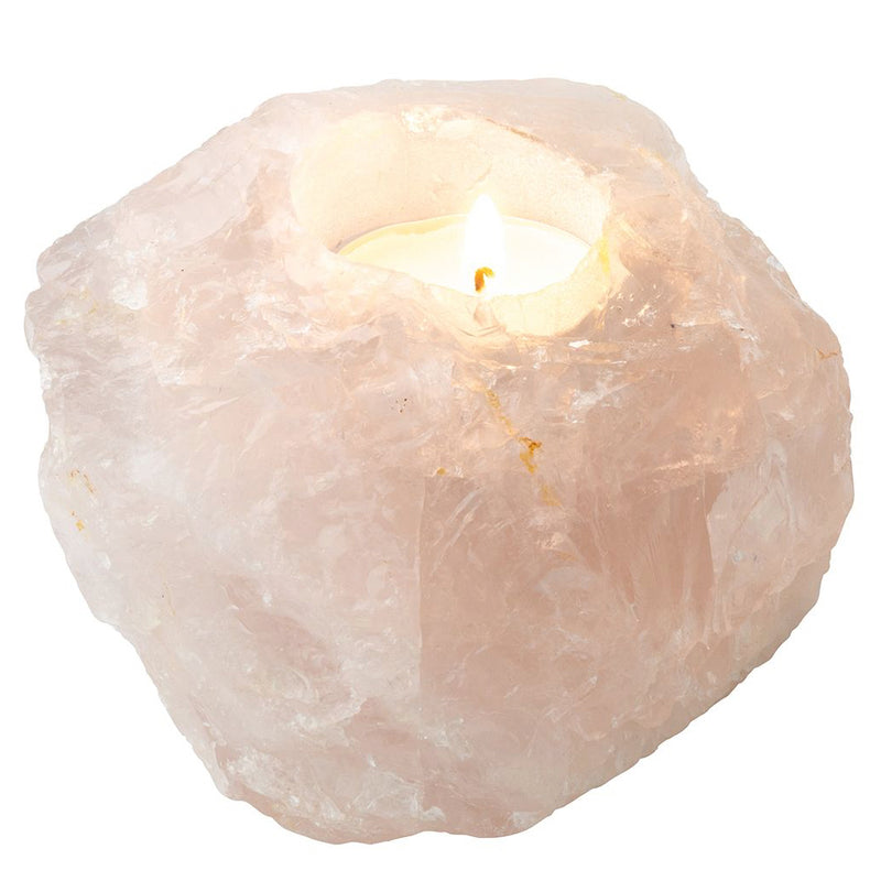 Rose Quartz Tealight Holder