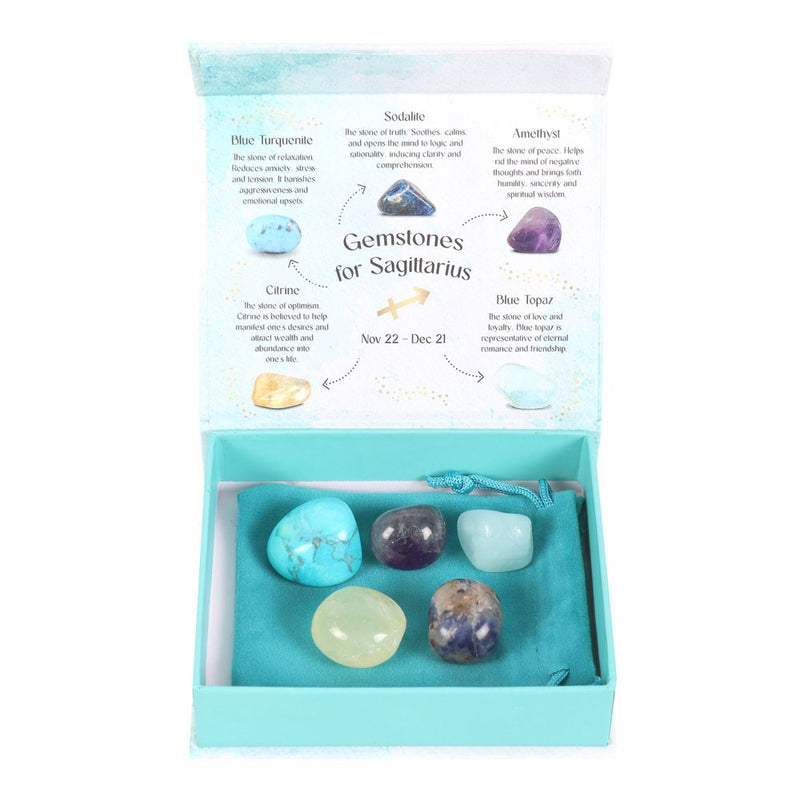 Sagittarius Crystal Gemstones Set