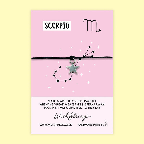 Scorpio Star Sign - WishStrings Bracelet
