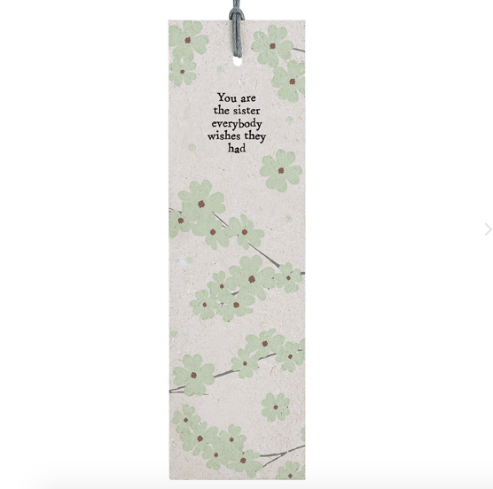 East of India Blossom Bookmark - Sister