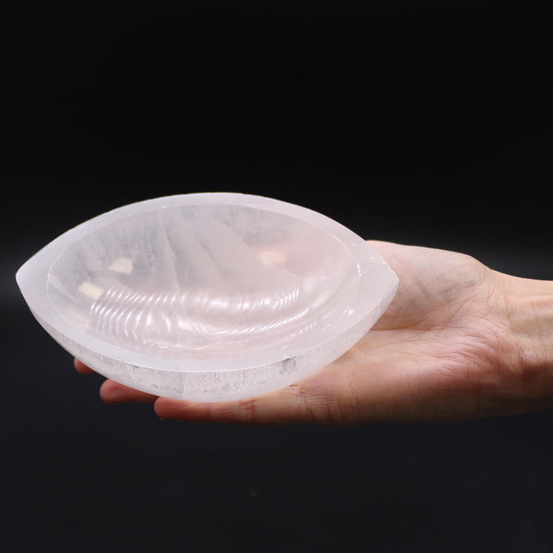 Selenite Bowl 15cm Eye Shaped