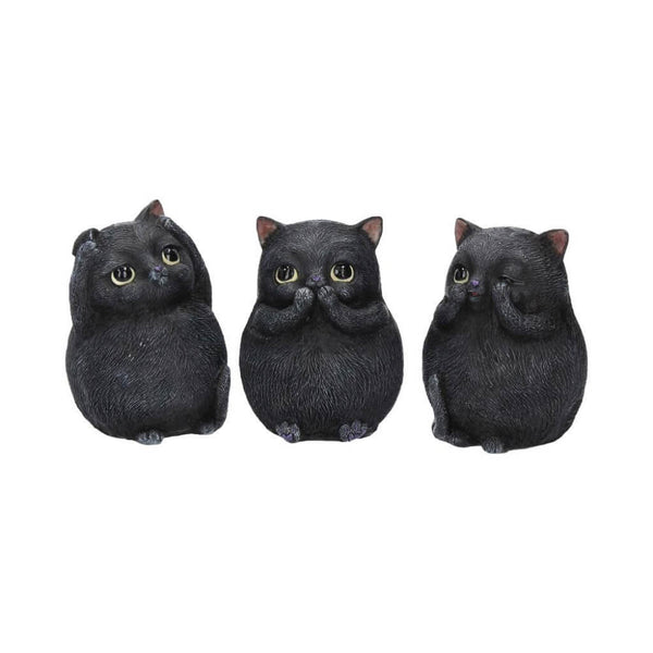 Three Wise Fat Cats Set