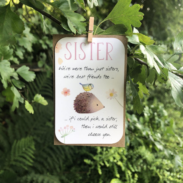 Sister Keepsake Card