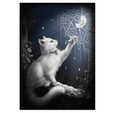 Snow Kitten Christmas Greeting Card