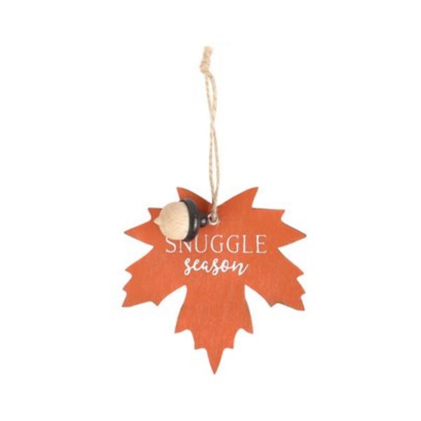 Snuggle Season Autumn Leaf Hanging Decoration