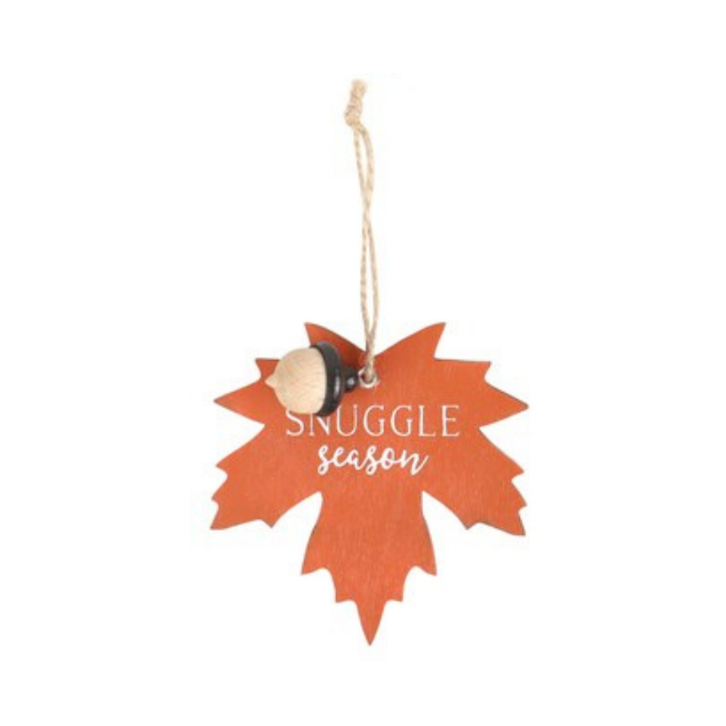 Snuggle Season Autumn Leaf Hanging Decoration
