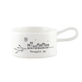 Porcelain Handled Tealight Holder Snuggle Up