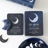 Sodalite Crystal Moon Keepsake Stone in a Box