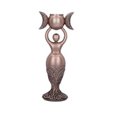 Bronze Spiral Goddess Candle Holder