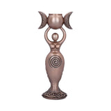 Bronze Spiral Goddess Candle Holder