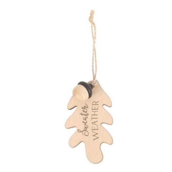 Sweater Weather Autumn Leaf Hanging Decoration