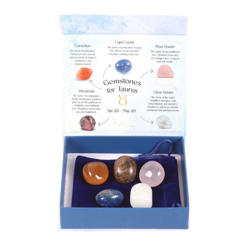 Taurus Crystal Gemstones Set
