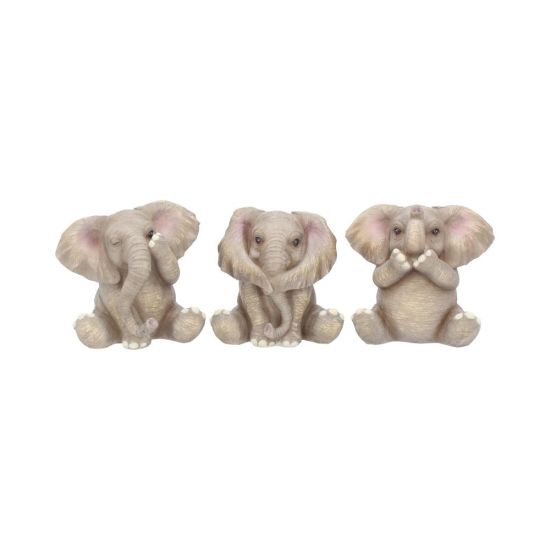 Three Wise Baby Elephants Set