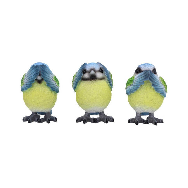 Three Wise Blue Tits Set