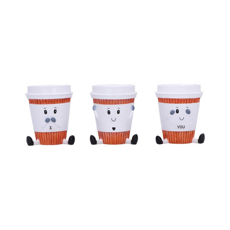 Three Wise Coffee Cups Set