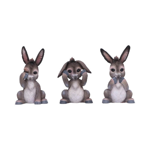 Three Wise Donkeys Set