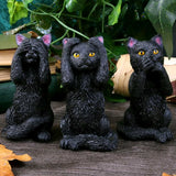 Three Wise Felines Set