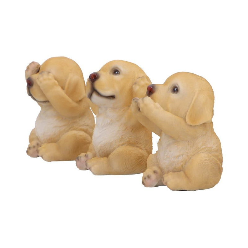 Three Wise Golden Labradors Set
